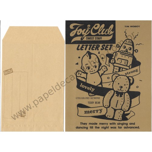 Conjunto de Papel de Carta Antigo (Vintage) Toy Club - Japan