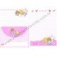 Ano 2003. Conjunto de Papel de Carta Little Twin Stars Snips Sanrio