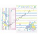 Ano 2003. Conjunto de Papel de Carta Little Twin Stars Baloons Sanrio