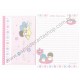 Ano 2004. Conjunto de Papel de Carta Little Twin Stars P Sanrio