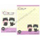 Ano 2012. Kit 4 Conjuntos de Papel de Carta Little Twin Stars Nice & Fluffy CRS Sanrio