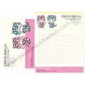 Ano 2012. Kit 4 Conjuntos de Papel de Carta Little Twin Stars Cute & Fluffy CAM Sanrio