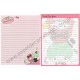 Ano 2014. Kit 2 Conjuntos de Papel de Carta Little Twin Stars RSVD Sanrio