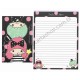 Ano 2014. Kit 2 Conjuntos de Papel de Carta Little Twin Stars RSVD Sanrio