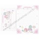 Ano 2004. Conjunto de Papel de Carta Little Twin Stars Join Us Sanrio