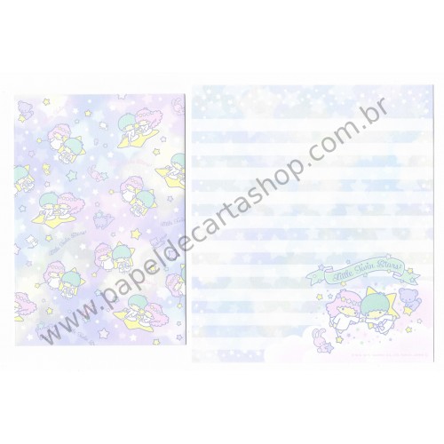 Ano 2015. Kit 4 Conjuntos de Papel de Carta Little Twin Stars LLRS Sanrio