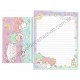 Ano 2015. Kit 2 Conjuntos de Papel de Carta Little Twin Stars Pearls Sanrio