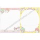 Ano 2015. Kit 2 Conjuntos de Papel de Carta Little Twin Stars Pearls Sanrio