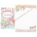 Ano 2015. Kit 2 Conjuntos de Papel de Carta Little Twin Stars Pearls Sanrio