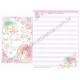 Ano 2015. Kit 4 Conjuntos de Papel de Carta Little Twin Stars France Sanrio