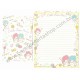 Ano 2015. Kit 2 Conjuntos de Papel de Carta Little Twin Stars Cristal Candy Stars Sanrio