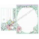 Ano 2014. Kit 2 Conjuntos de Papel de Carta Little Twin Stars Upside Down Sanrio