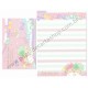 Ano 2014. Kit 2 Conjuntos de Papel de Carta Little Twin Stars Flying By the Tail of a Star Sanrio