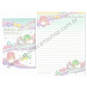 Ano 2014. Kit 2 Conjuntos de Papel de Carta Little Twin Stars Flying By the Tail of a Star Sanrio