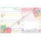 Ano 2009. Kit 2 Conjuntos de Papel de Carta Little Twin Stars Cloud-Top Home Sanrio