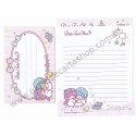 Ano 2014. Conjunto de Papel de Carta Little Twin Stars TTS1 Sanrio