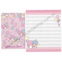 Ano 2009. Conjunto de Papel de Carta Little Twin Stars K3 Sanrio