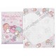 Ano 2009. Conjunto de Papel de Carta Little Twin Stars K4 Sanrio