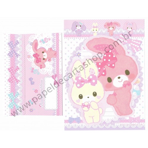 Ano 2013. Kit 2 Conjuntos de Papel de Carta Bonbonribbon Dupla Sanrio