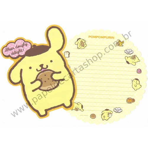 Ano 2014. Kit 2 Conjuntos de Papel de Carta Pompompurin Sanrio