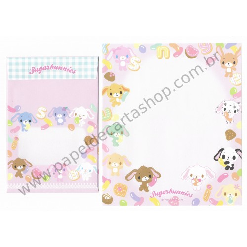 Ano 2011. Kit 3 Conjuntos de Papel de Carta Sugarbunnies Sanrio