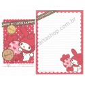 Ano 2010. Conjunto de Papel de Carta My Melody Strawberry Sanrio