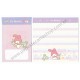 Ano 2010. Kit 3 Conjuntos de Papel de Carta My Melody Sanrio