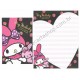 Ano 2010. Conjunto de Papel de Carta My Melody Strawberry BL Sanrio