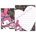 Ano 2010. Conjunto de Papel de Carta My Melody Strawberry BL Sanrio