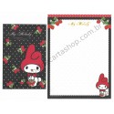 Ano 2012. Conjunto de Papel de Carta My Melody Delicious Strawberries BL Sanrio