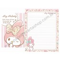 Ano 2014. Kit 2 Conjuntos de Papel de Carta My Melody Surrounded by Lovely Things Sanrio