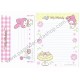 Ano 2009. Kit 4 Conjuntos de Papel de Carta My Melody Cupcakes Sanrio