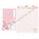 Ano 2013. Kit 2 Conjuntos de Papel de Carta My Melody A Pretty Melody Sanrio