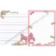 Ano 2012. Kit 2 Conjuntos de Papel de Carta My Melody Ribbon Sanrio