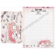 Ano 2016. Kit 2 Conjuntos de Papel de Carta My Melody My Sweet Piano Sanrio