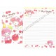 Ano 2015. Kit 2 Conjuntos de Papel de Carta My Melody Cherry Sanrio