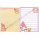 Ano 2011. Kit 2 Conjuntos de Papel de Carta My Melody Special Treasures Sanrio