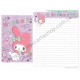 Ano 2014. Kit 2 Conjuntos de Papel de Carta My Melody Hello My Friend Sanrio