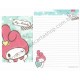 Ano 2013. Kit 2 Conjuntos de Papel de Carta My Melody She's So Cute Sanrio