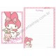 Ano 2012. Conjunto de Papel de Carta My Melody Everything Together Sanrio