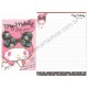 Ano 2013. Kit 2 Conjuntos de Papel de Carta My Melody Love You Sanrio