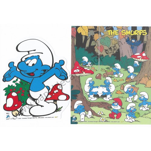 Conjunto de Papel de Carta Importado Os Smurfs Dupla 2