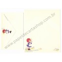 Conjunto de Papel de Carta Antigo Raggedy Ann BUT The Bobbs-Merrill Co