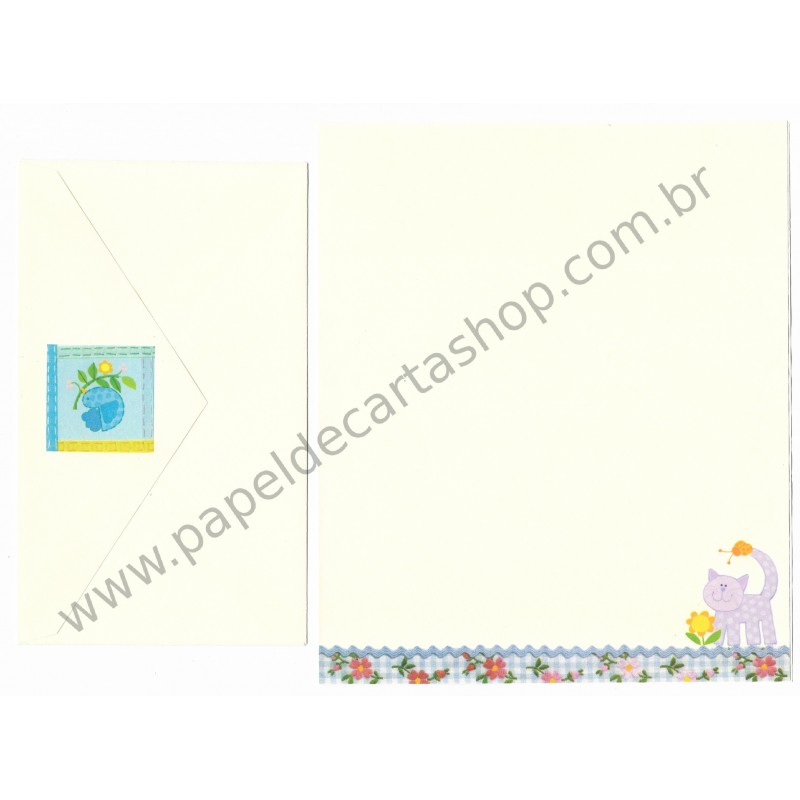 Conjunto de Papel de Carta Antigo Importado Cinhaninha Hallmark Cards