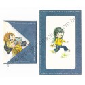 Conjunto de Papel de Carta Antigo Importado Denim Darling C2