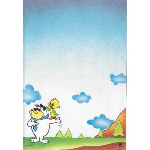 Ano 1988. Papel de Carta Zé Colmeia 02