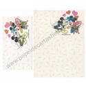 Conjunto de Papel de Carta Antigo Disney Mickey & Minnie - Soft Paper