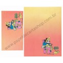 Conjunto de Papel de Carta Antigo Disney Minnie Aeroporto - Soft Paper