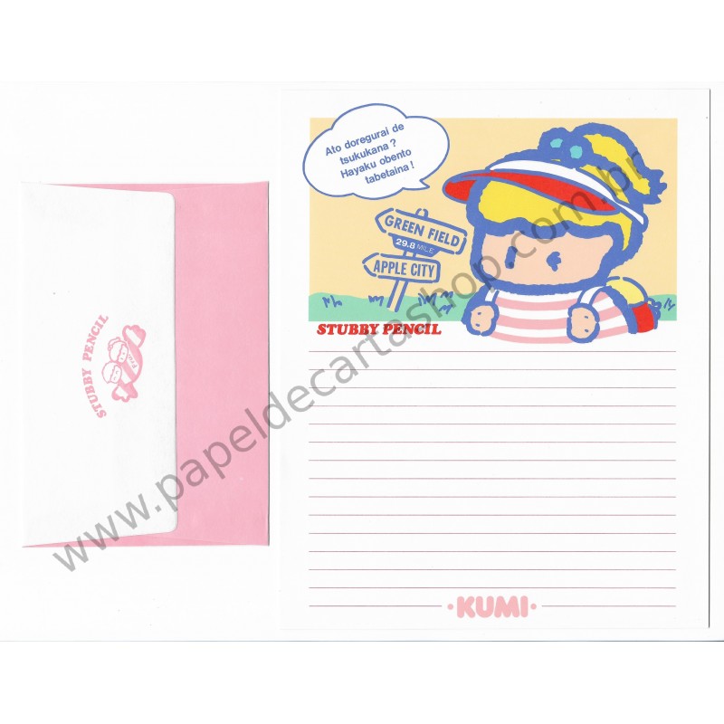 Conjunto de Papel de Carta Antigo (Vintage) Stubby Pencil CRS - Reimei japan