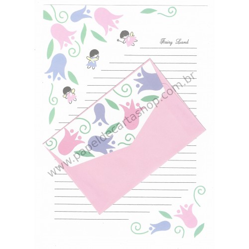 Conjunto de Papel de Carta Antigo (Vintage) Fairy Land